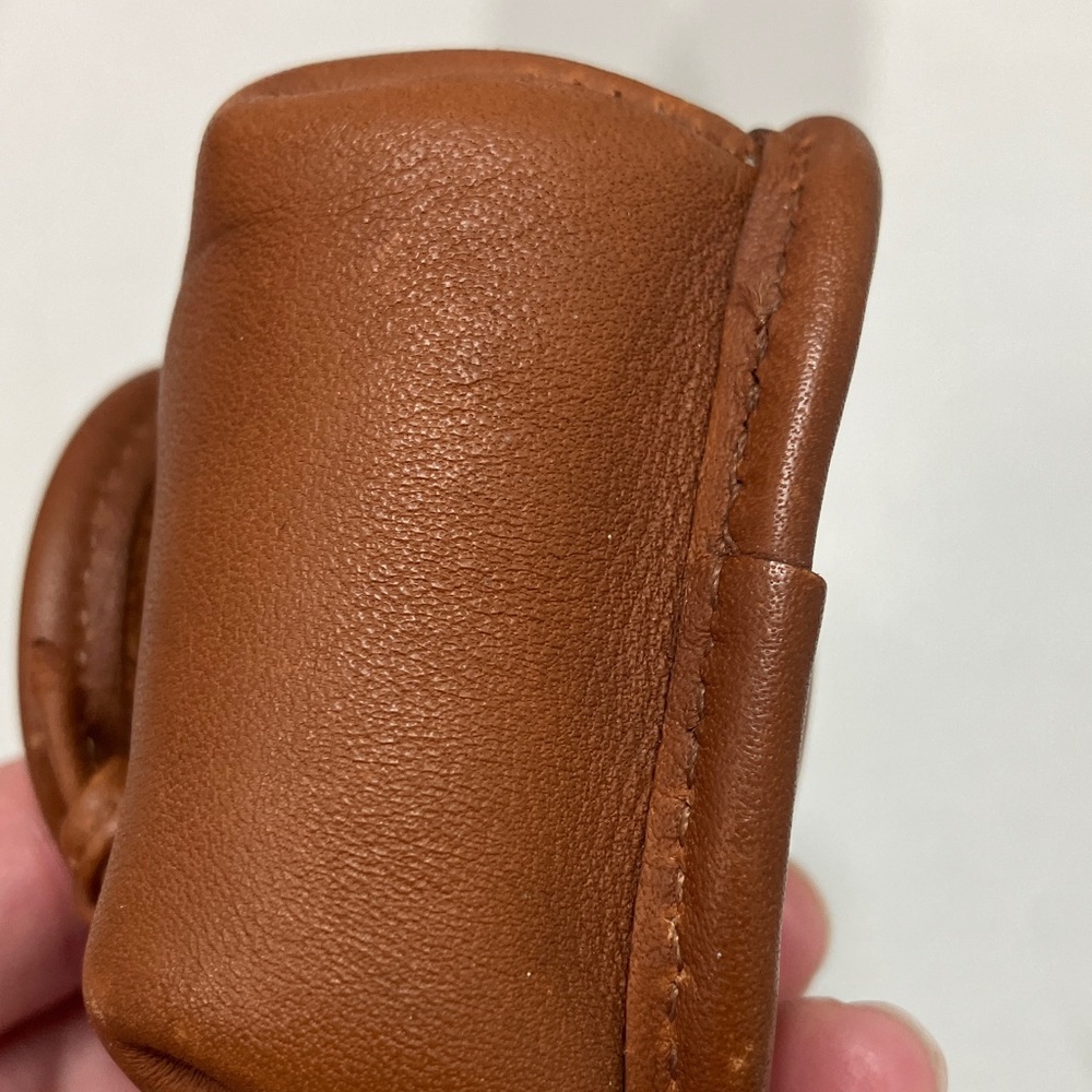 Coach Vintage Mini Backpack Charm Tan Leather Keychain Holder 7253 - Picture 11 of 11